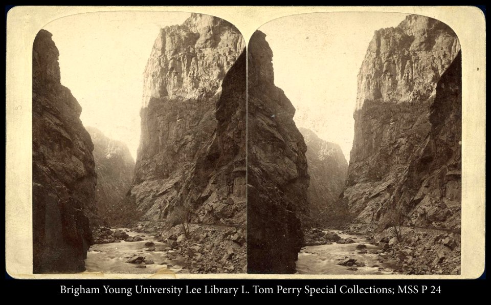 Canyon from a river