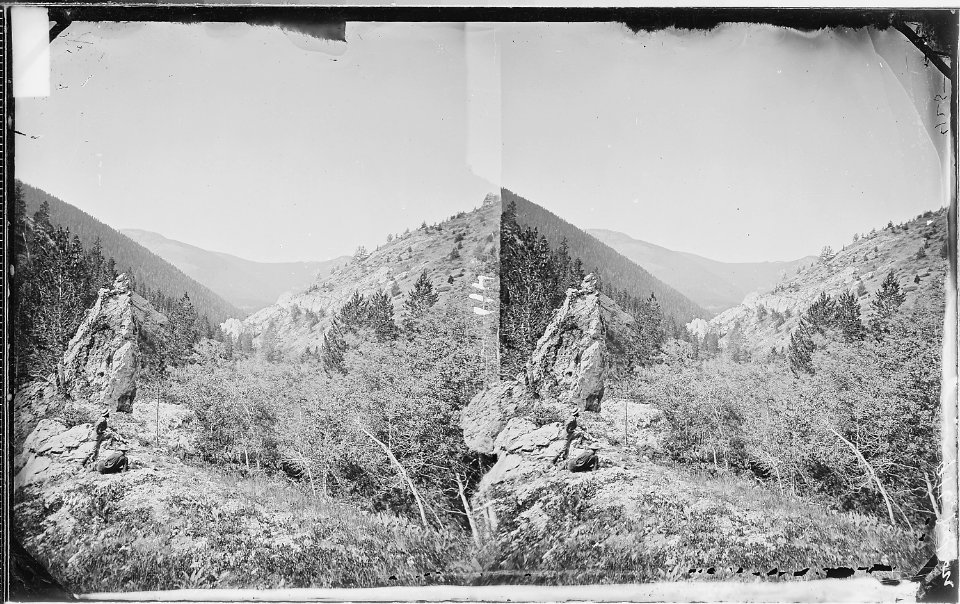 Canyon south of Mystic Lake. Gallatin County, Montana - NARA - 517439