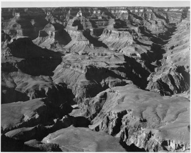 Canyon and ravine, Grand Canyon National Park, Arizona, 1933 - 1942 - NARA - 519893 photo