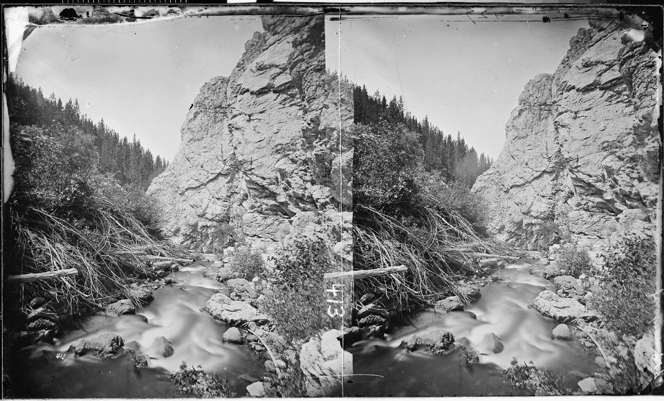 Canyon south of Mystic Lake. Gallatin County, Montana - NARA - 517440