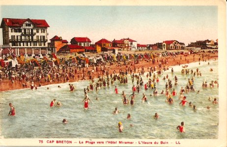 Capbreton - la plage vers l'hotel Miramar