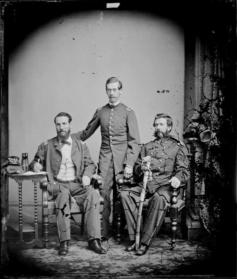Capt. Jerome Bradley, Col. Clark B. Logan - NARA - 528482
