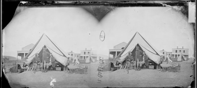 Capt. John H. Otis, 16th N. Y. Heavy Artillery, and other officers. - NARA - 529561