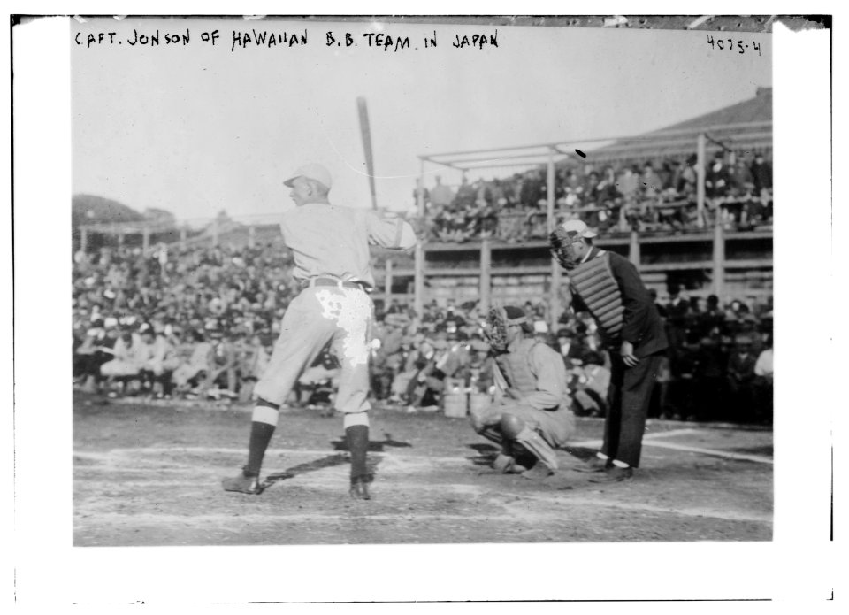 Capt. Johnson of Hawaii b.b.(baseball) team in Japan LCCN2014703329