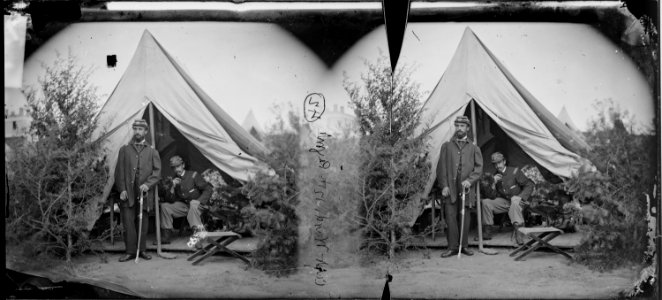 Capt. Ward, 12th Regiment, and other officer - NARA - 529473