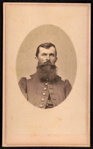 Captain Adam Gebert of Co. F, 31st Iowa Infantry Regiment in uniform) - Campbell & Ecker, photographers, 407 Main Street, Louisville, Ky LCCN2016646200
