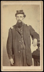 Captain Isaac G. Hodgen of Co. A, 99th Illinois Infantry Regiment in uniform) - Washburn, photographer, 113 Canal St., New-Orleans LCCN2017659682 photo
