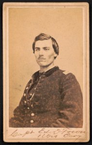 Captain Edward D. Town of Co. B, 1st Wisconsin Cavalry Regiment in uniform) - Morse's Gallery of the Cumberland, 25 Cedar St., opposite Commercial Hotel, Nashville, Tenn LCCN2016646135