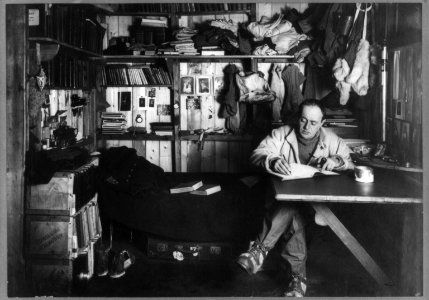 Captain Robert F. Scott writing in his diary LCCN2009633378