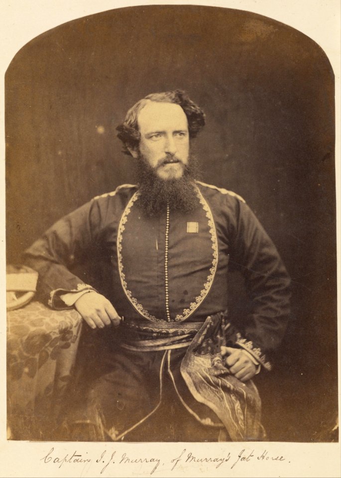 Captain J.F. Murray of Murray's Fat Horse attributed to Felice Beato