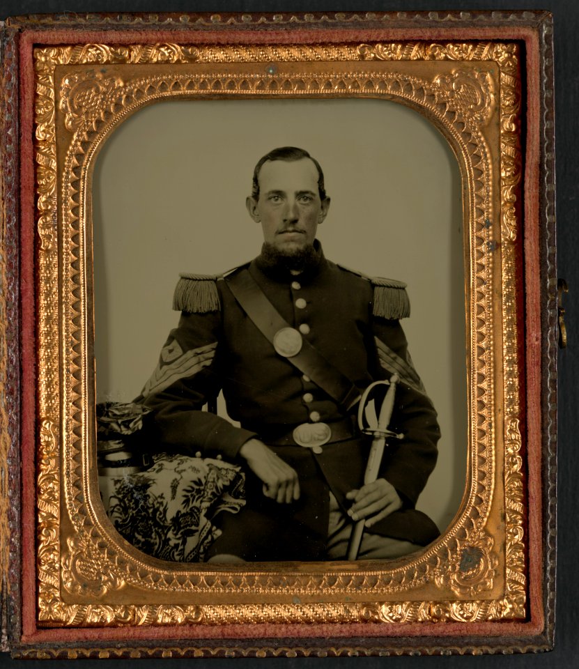 Captain Otis A. Baker of Co. A, 1st Rhode Island Infantry Regiment; Co. A, 4th Rhode Island Infantry Regiment; Co. H, 3rd Massachusetts Infantry Regiment; and 18th Massachusetts Infantry LCCN2015645461