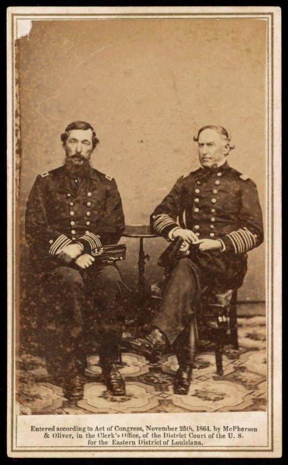 Captain Percival Drayton and Admiral David Farragut of U.S. Navy in uniforms) - McPherson & Oliver, photographers, 132 Canal Street, upstairs LCCN2016649622