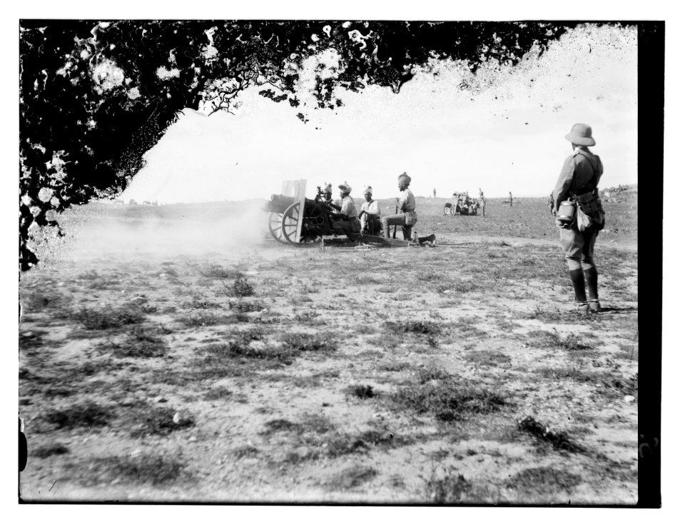 Capture and occupation of Palestine by British artillery LOC matpc.11524