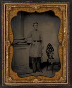 Captain William F. McRorie of Co. A, 4th North Carolina Infantry Regiment in uniform with sword LCCN2014647505