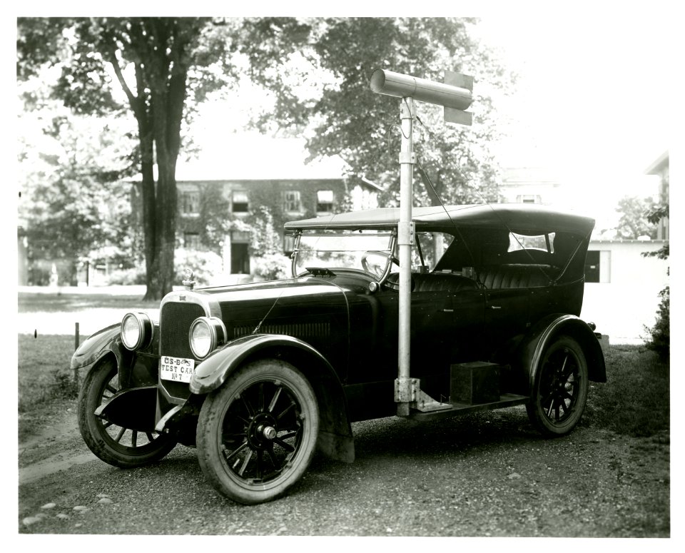 Car fitted for performance tests