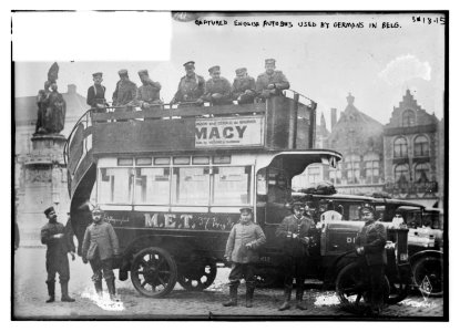 Captured English autobus used by Germans in Belg. (i.e., Belgium) LCCN2014697333 photo