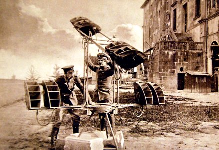 Captured French apparatus used these to detect airplanes, WWI (29414820355)
