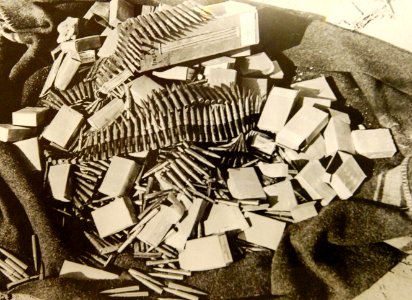 Captured enemy ammunition from a British raid in the Western desert, North African Campaign, WWII (37054662276) photo