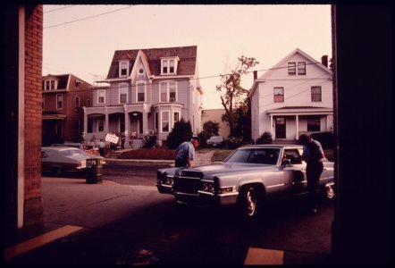 Car Enters the Safety Lane at the Norwood, Ohio Auto Emission Inspection Station...09-1975 (4266523412)