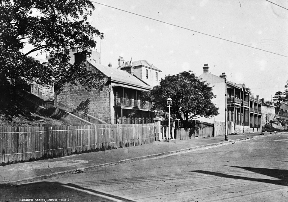 Caraher Stairs, Lower Fort Street from The Powerhouse Museum Collection
