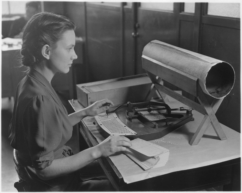Card Puncher, an Integral Part of the Tabulation System Used by the United States Census Bureau to Compile the Thousands of Facts Gathered by the Bureau (3903231183)