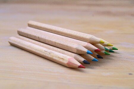 Color background pencils photo