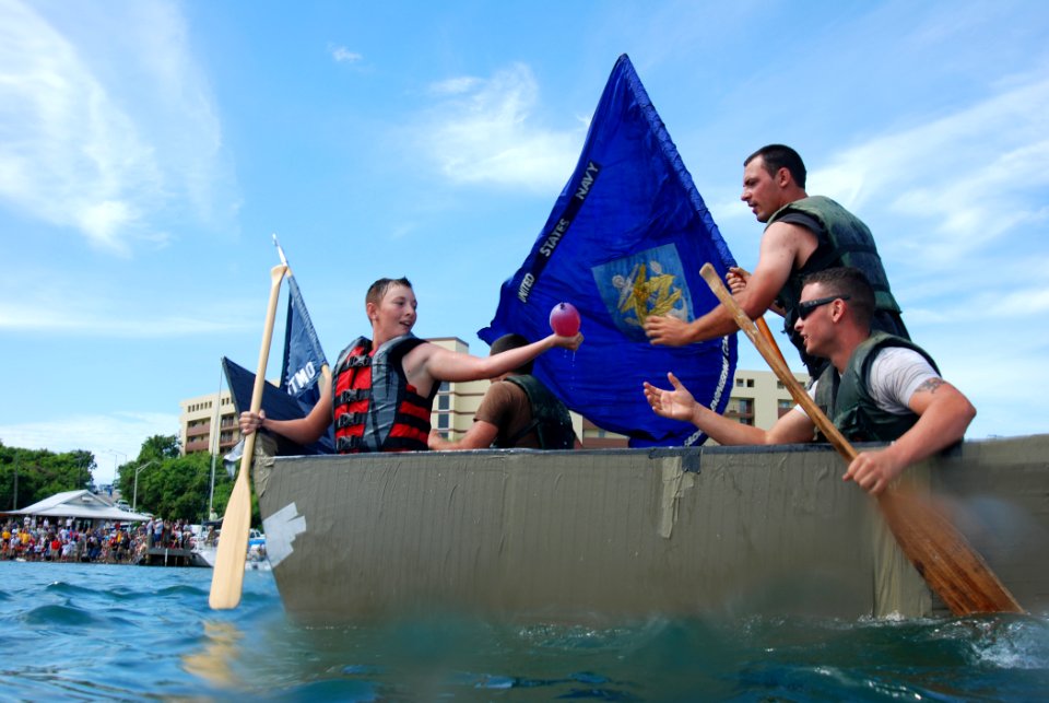 Cardboard Box Boat Regatta DVIDS94267