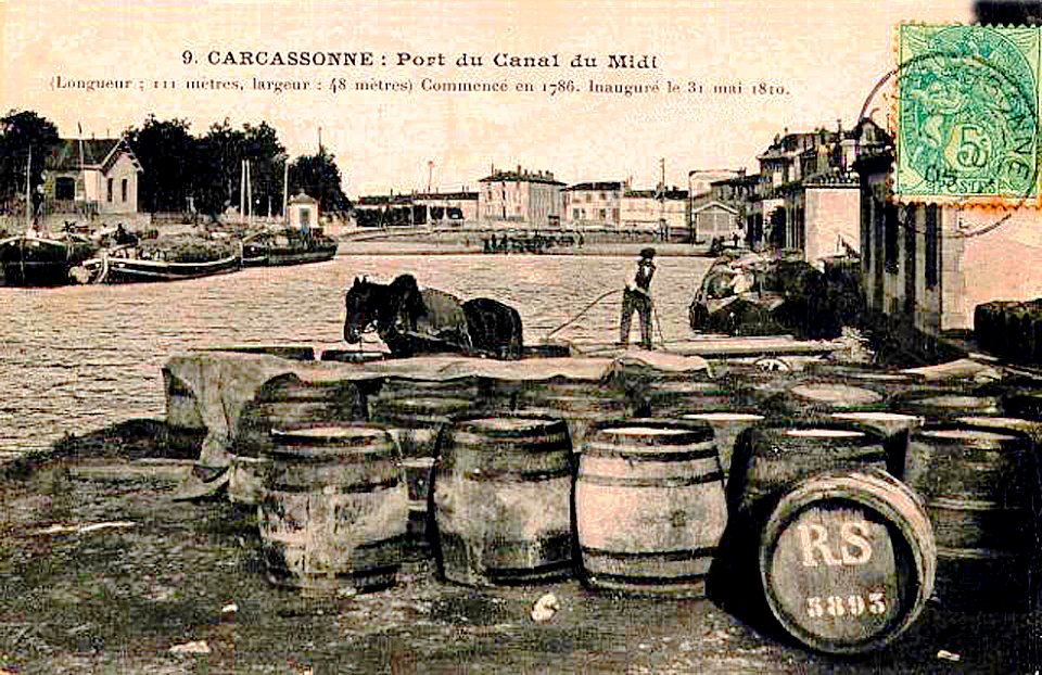 Carcassonne port du Canal du Midi
