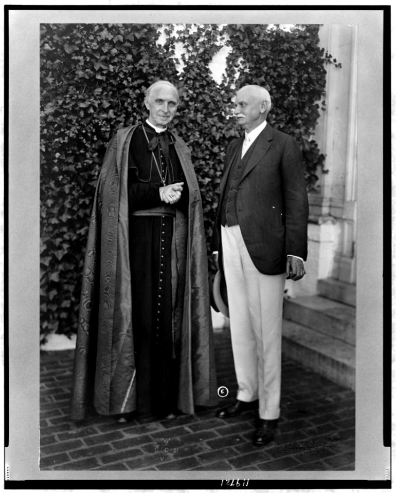 Cardinal Désiré Mercier and Thomas F. Ryan, standing, full-length portrait LCCN97520138