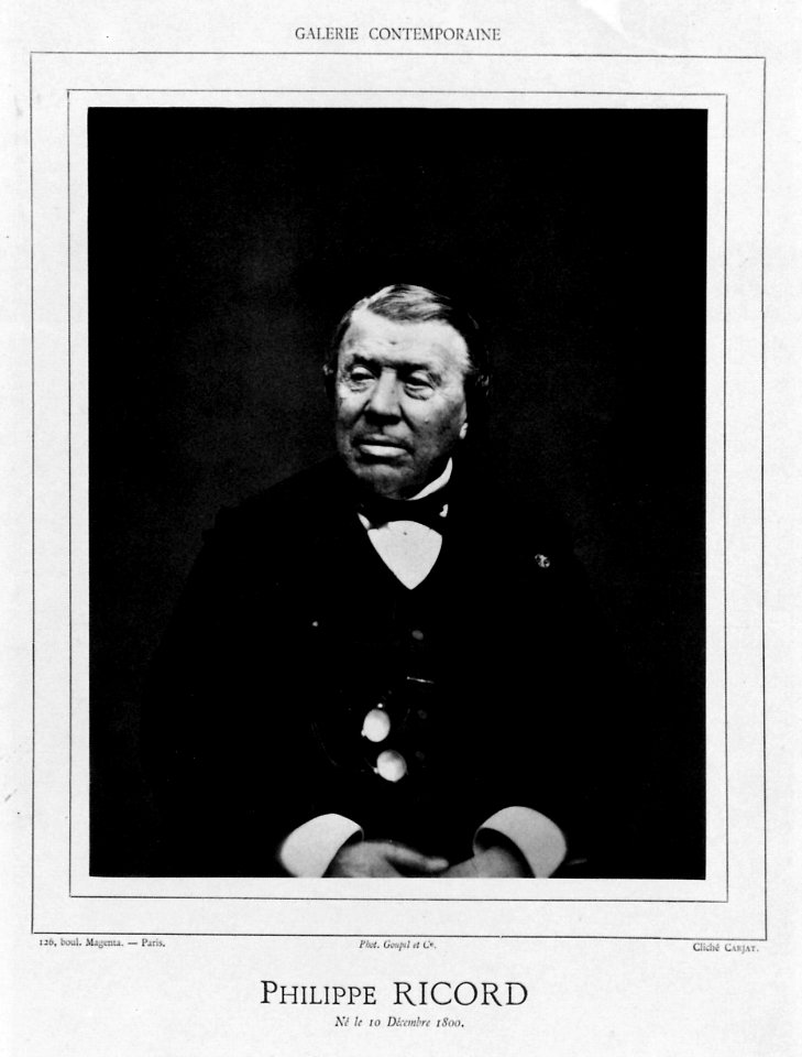 Carjat, Etienne - Porträt des Arztes Philippe Ricord aus Baltimore, Paris (Zeno Fotografie)