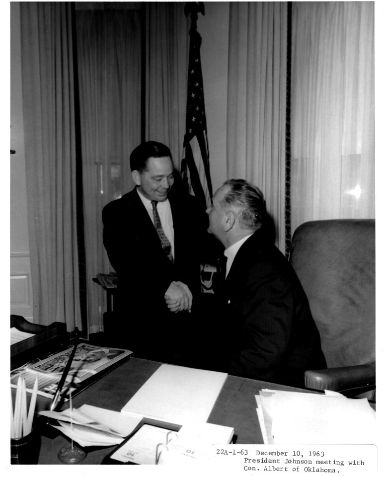 Carl Albert and LBJ (1)