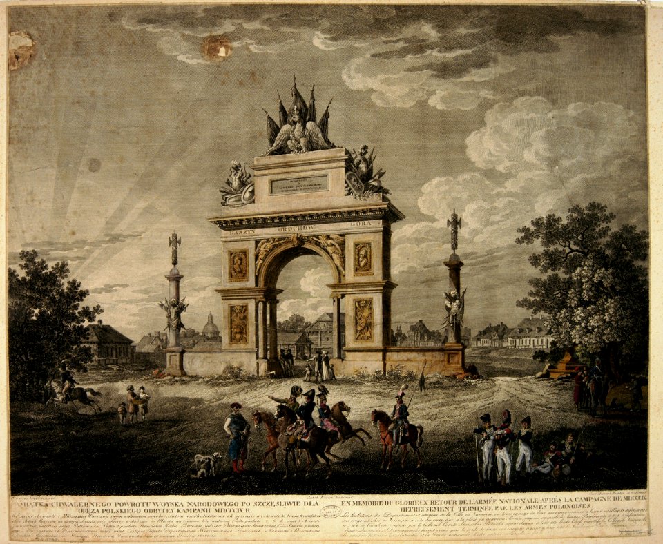 Carl August Richter Brama triumfalna plac Trzech Krzyży 1809