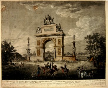 Carl August Richter Brama triumfalna plac Trzech Krzyży 1809