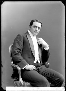 Carl Barcklind in Greven av Luxemburg at Oscarsteatern 1910 - SMV - NB028