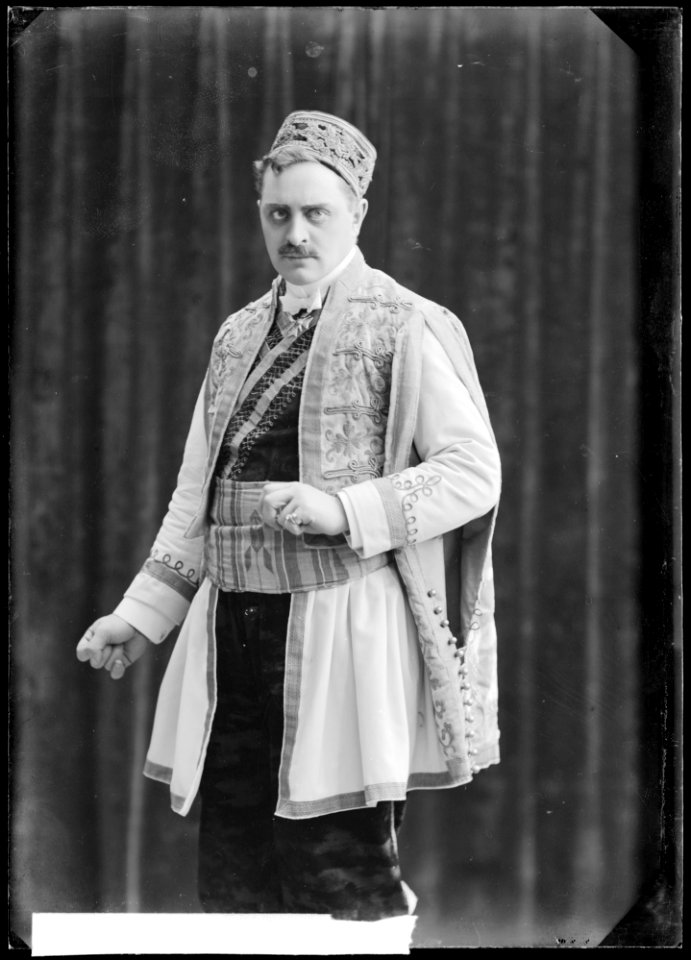 Carl Barcklind in Den glada änkan at Oscarsteatern 1907 - SMV - NB021