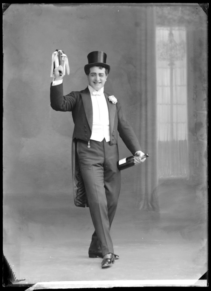 Carl Barcklind in Greven av Luxemburg at Oscarsteatern 1910 - SMV - NB026