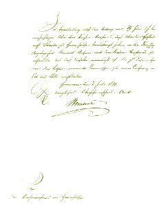 Carl Ernst von Malortie Oberhofmarschallamt Brief an den Kirchenvorstand von Herrenhausen Hofbaurat Georg Heinrich Schuster Herrenhäuser Friedhof 2. Juli 1859