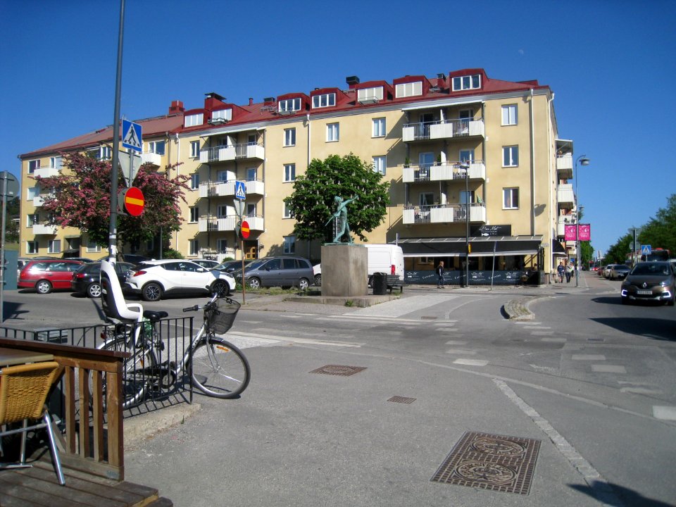 Carl Fagerberg, Spjutkastaren (1939) i brons, Sundbyberg, 2018l