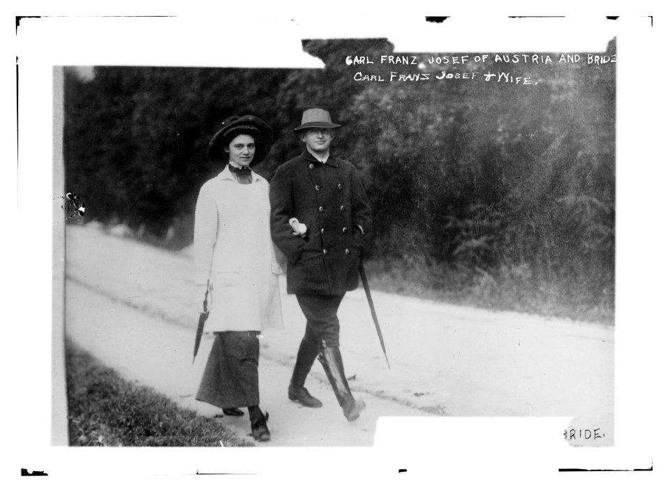 Carl Franz Josef of Austria and bride LCCN2014686433