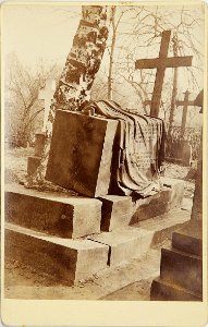 Carl G. Frietsch Geöffnetes Grab auf dem Gartenfriedhof Hannover Bildseite photo