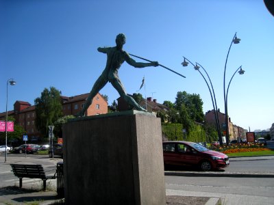 Carl Fagerberg, Spjutkastaren (1939) i brons, Sundbyberg, 2018j