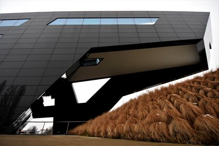 Technology commercial building facade