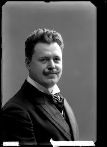 Carl Lejdström, opera singer, portrait 1906 - SMV - GL044