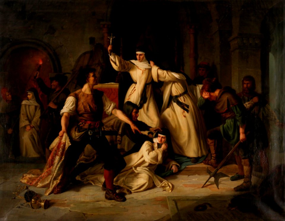 Carl von Häberlin Szene aus dem Bauernkrieg 1858