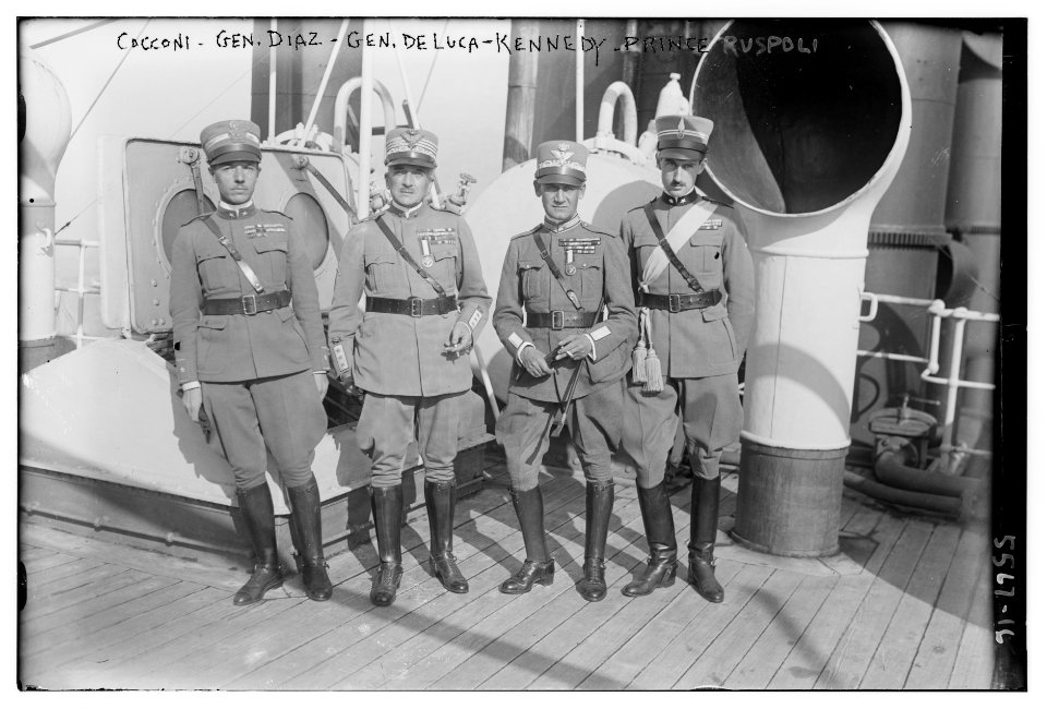 Cocconi, Gen. Diaz, Gen. DeLuca - Kennedy, Prince Ruspoli LCCN2014713381