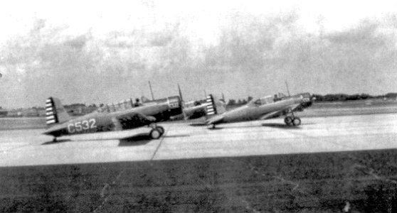 Cochran Army Airfield - Vultee BT-13 Valiants ready for takeoff