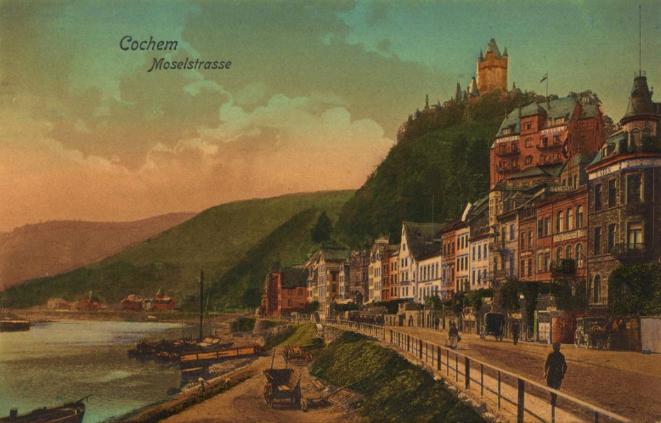 Cochem, Rheinland-Pfalz - Moselstraße (Zeno Ansichtskarten)