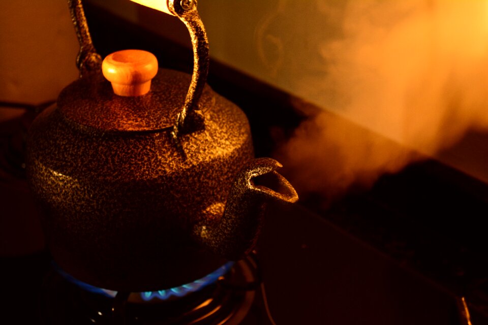 Teapot coffee smoke