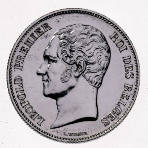 Coin BE 2.50F Leopold I obv 13