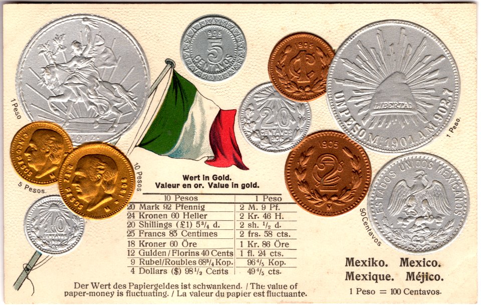 Coin postcard Mexico (obv)